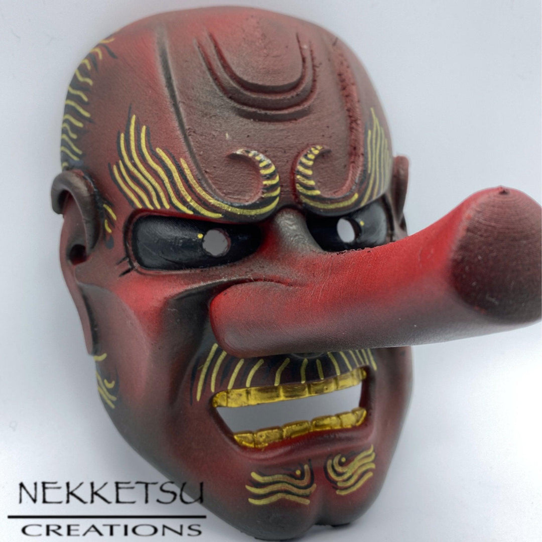 Tengu Mask Red - Maple Tattoo Supply