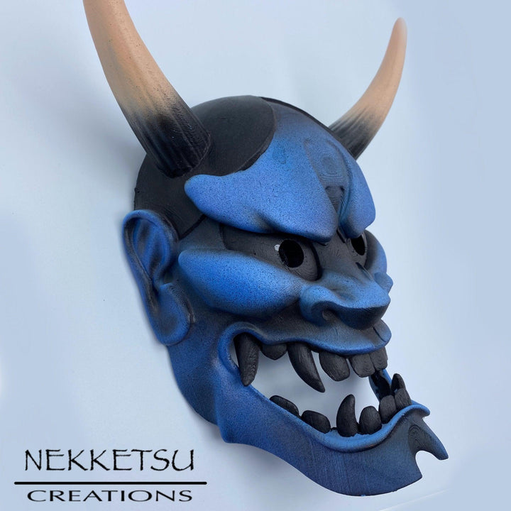 Hannya Mask Blue - Maple Tattoo Supply