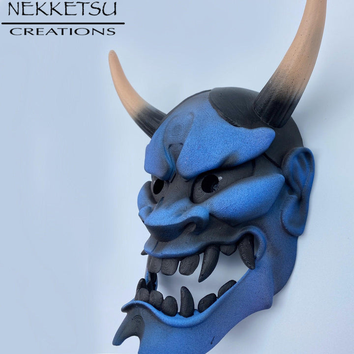 Hannya Mask Blue - Maple Tattoo Supply