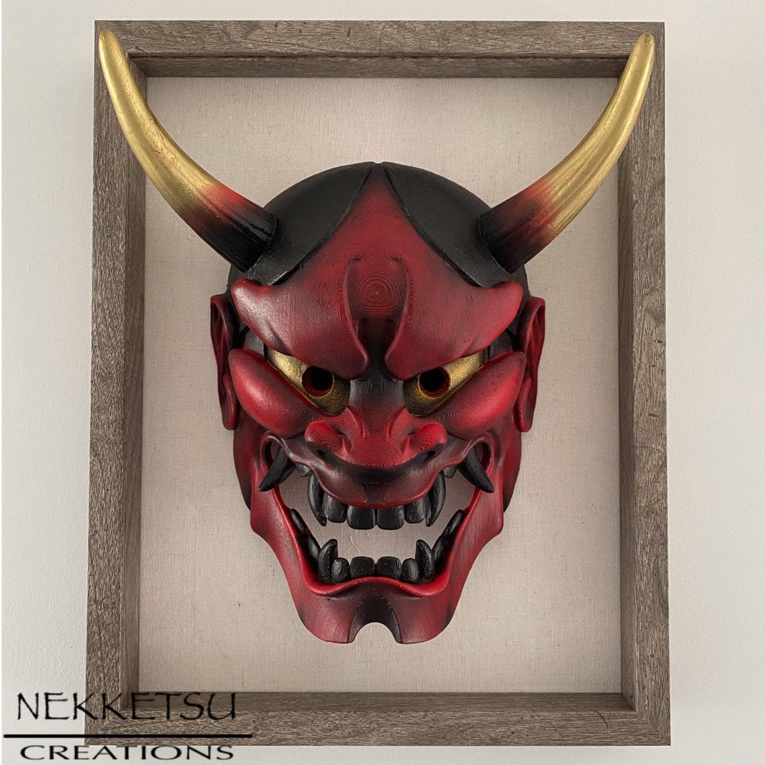 Hannya Mask Red - Maple Tattoo Supply