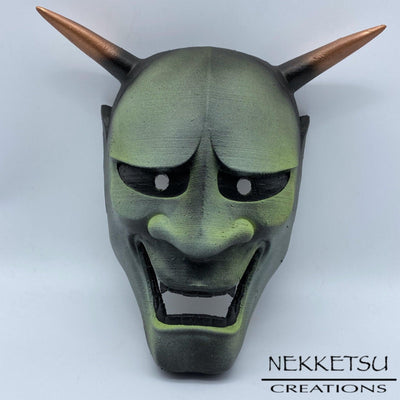 Oni Mask Green - Maple Tattoo Supply