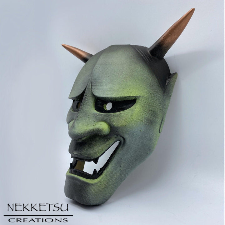 Oni Mask Green - Maple Tattoo Supply