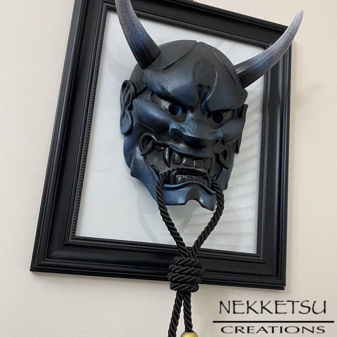 Hannya Mask Deep Blue - Maple Tattoo Supply