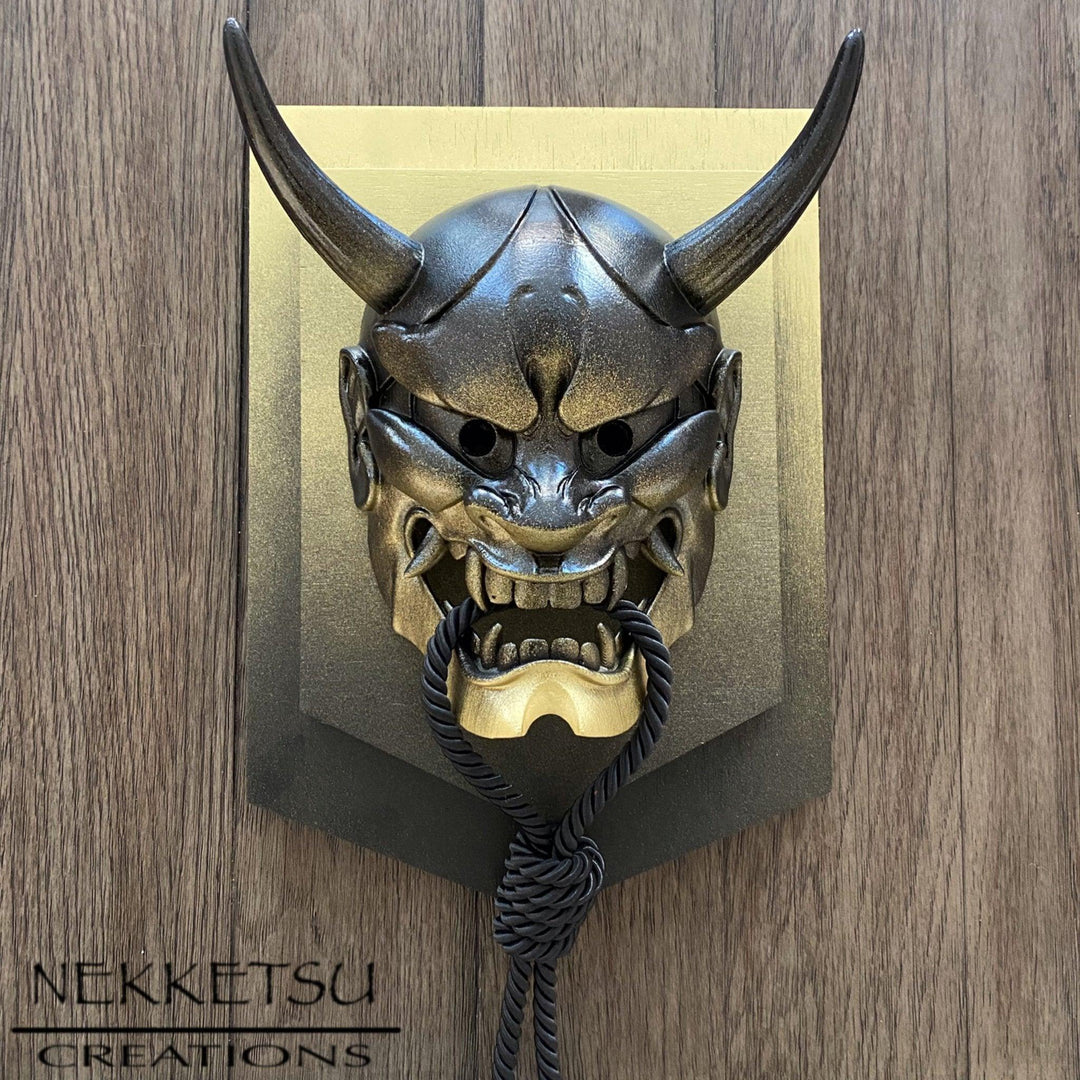 Hannya Mask Gold - Maple Tattoo Supply