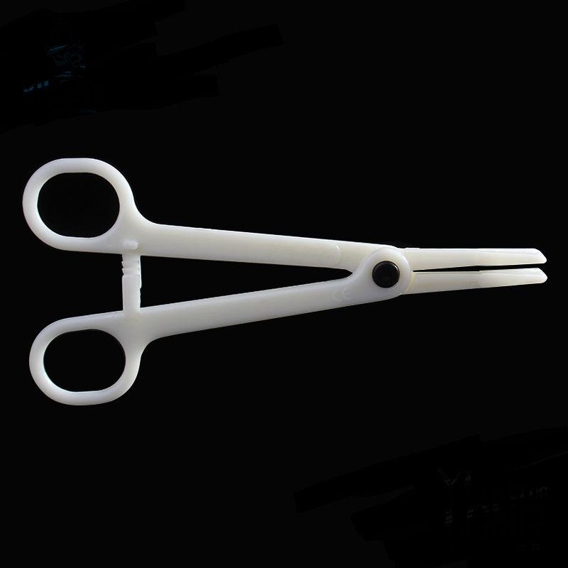 Disposable Slotted Pennington Forceps - Maple Tattoo Supply