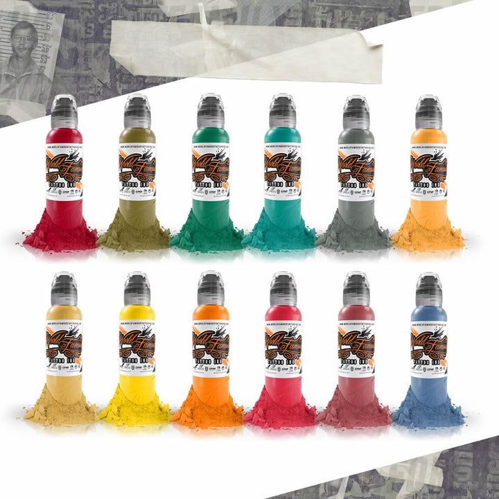 World Famous Ink 12 Color Jason Ackerman Serial Killer Set 1oz