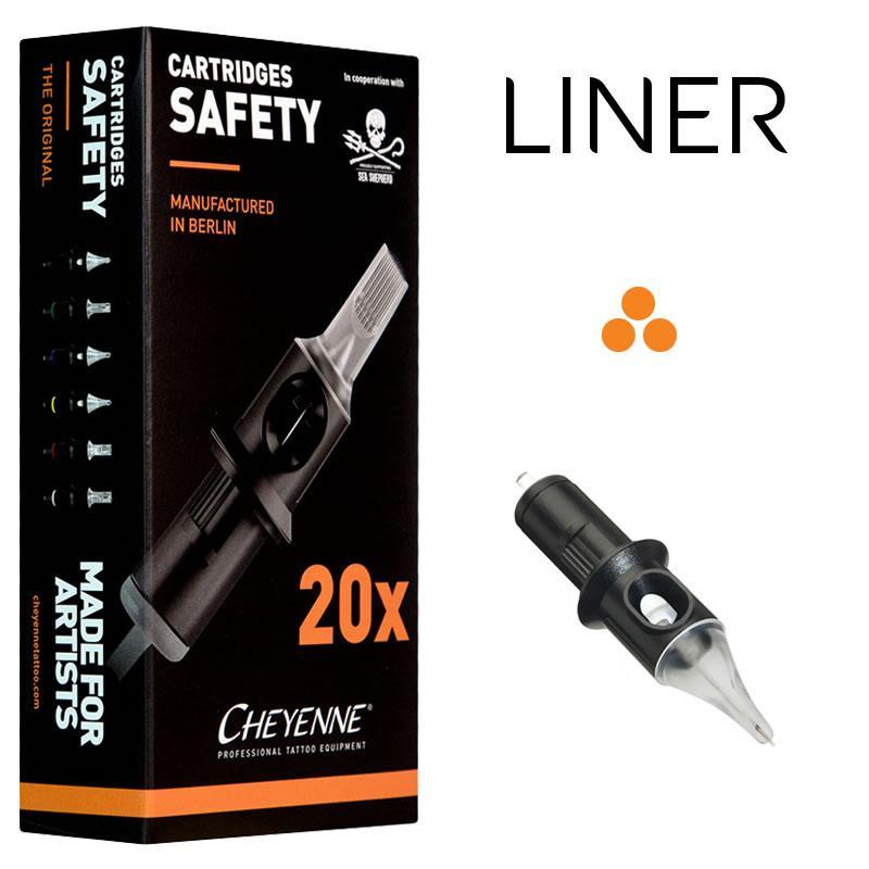 Cheyenne Safety Cartridges - Liner - Maple Tattoo Supply