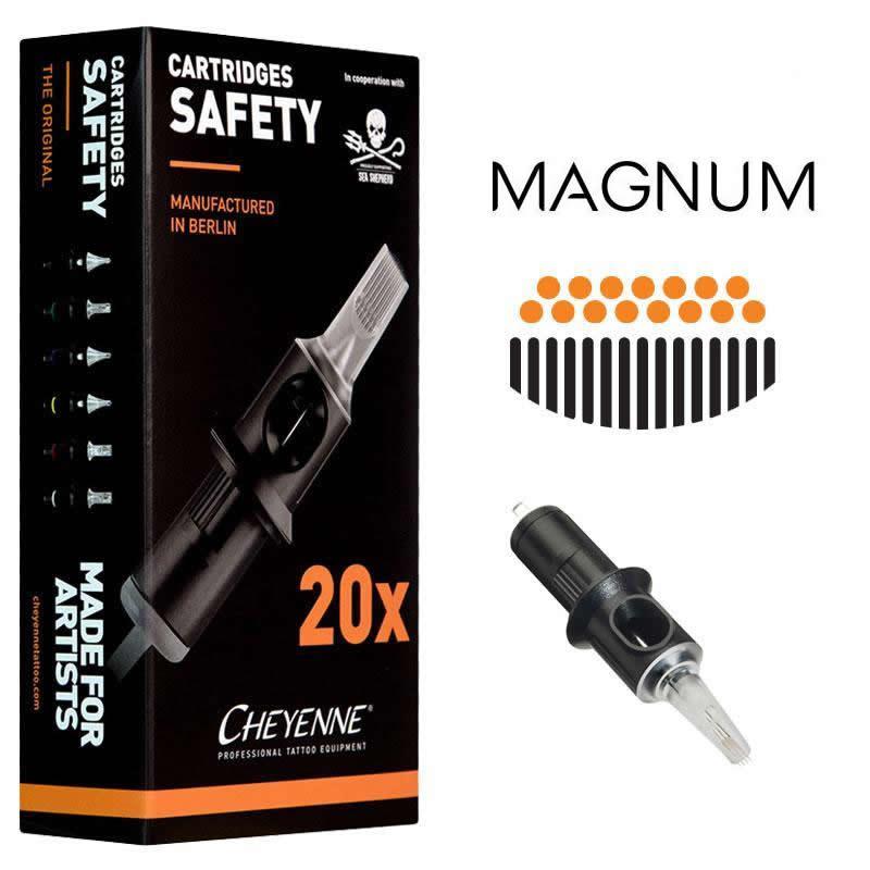 Cheyenne Safety Cartridges - Magnum - Maple Tattoo Supply