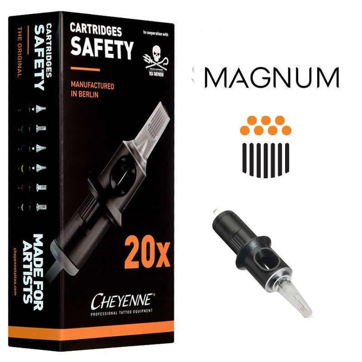 Cheyenne Safety Cartridges - Magnum - Maple Tattoo Supply