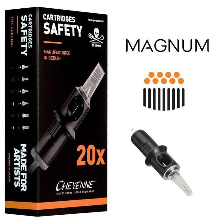 Cheyenne Safety Cartridges - Magnum - Maple Tattoo Supply