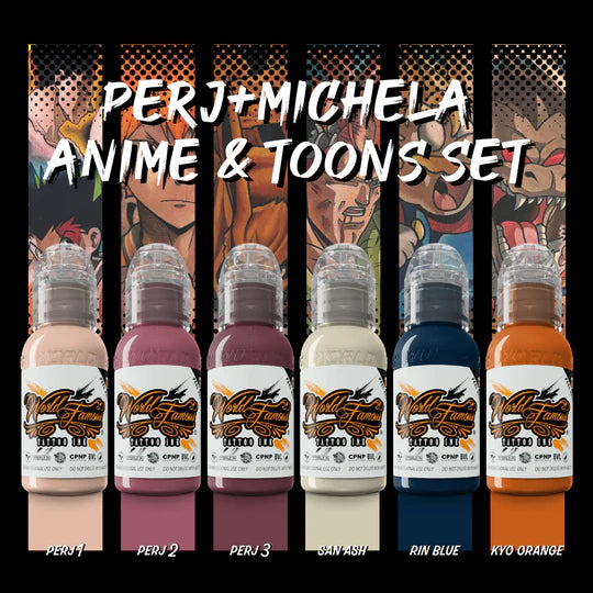 World Famous Perj-Michela Anime & Toons Set - Maple Tattoo Supply