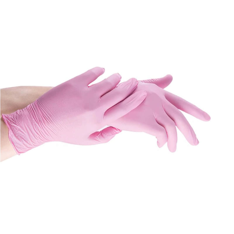 Gants TouchFlex en nitrile rose