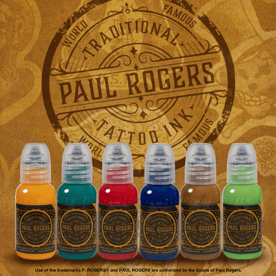 World Famous 6 Color Paul Rogers  Set - Maple Tattoo Supply