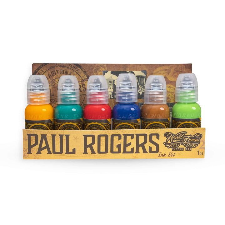 World Famous 6 Color Paul Rogers  Set - Maple Tattoo Supply