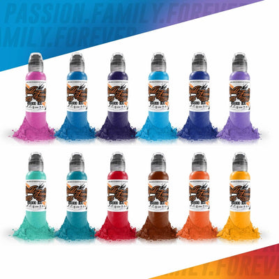 World Famous Ink 12 Color Primary Set #2 1oz