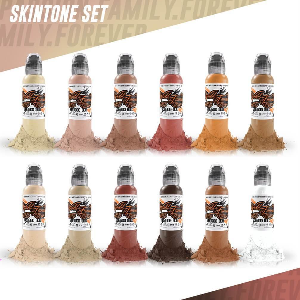 World Famous 12 Color Skintone Set - Maple Tattoo Supply