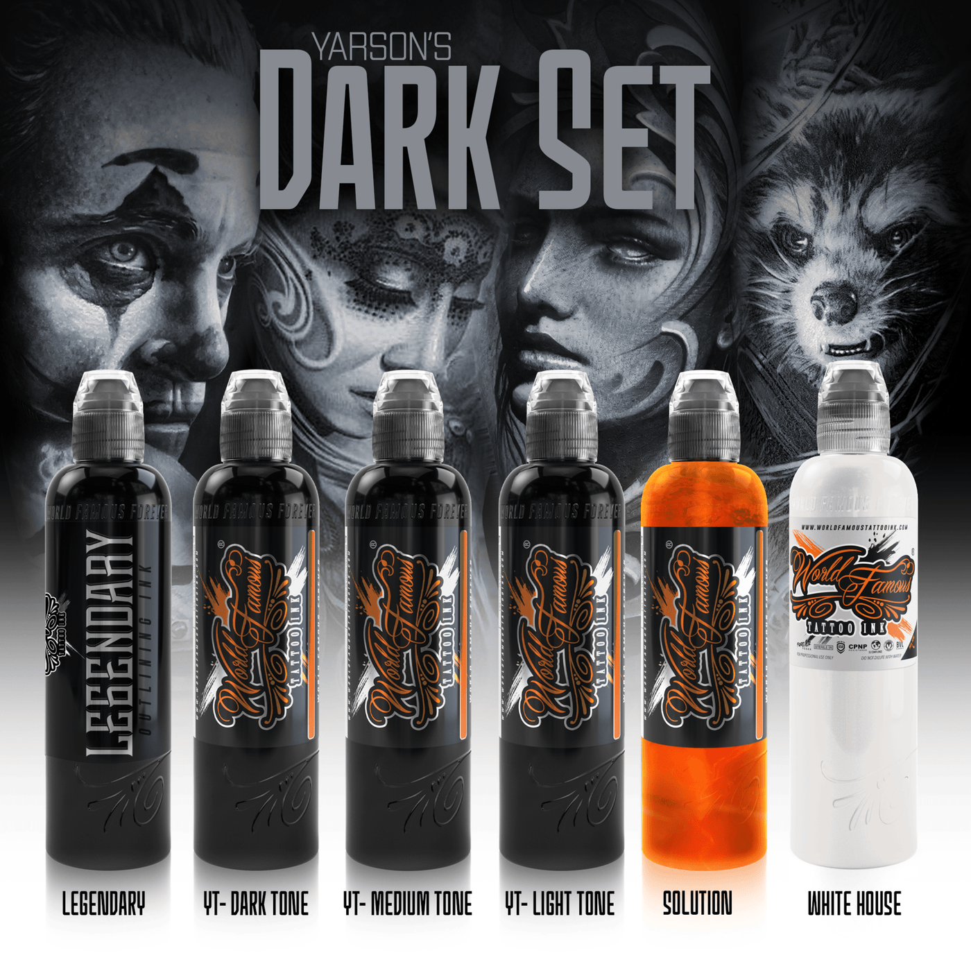 World Famous Yarson Dark Set - Maple Tattoo Supply