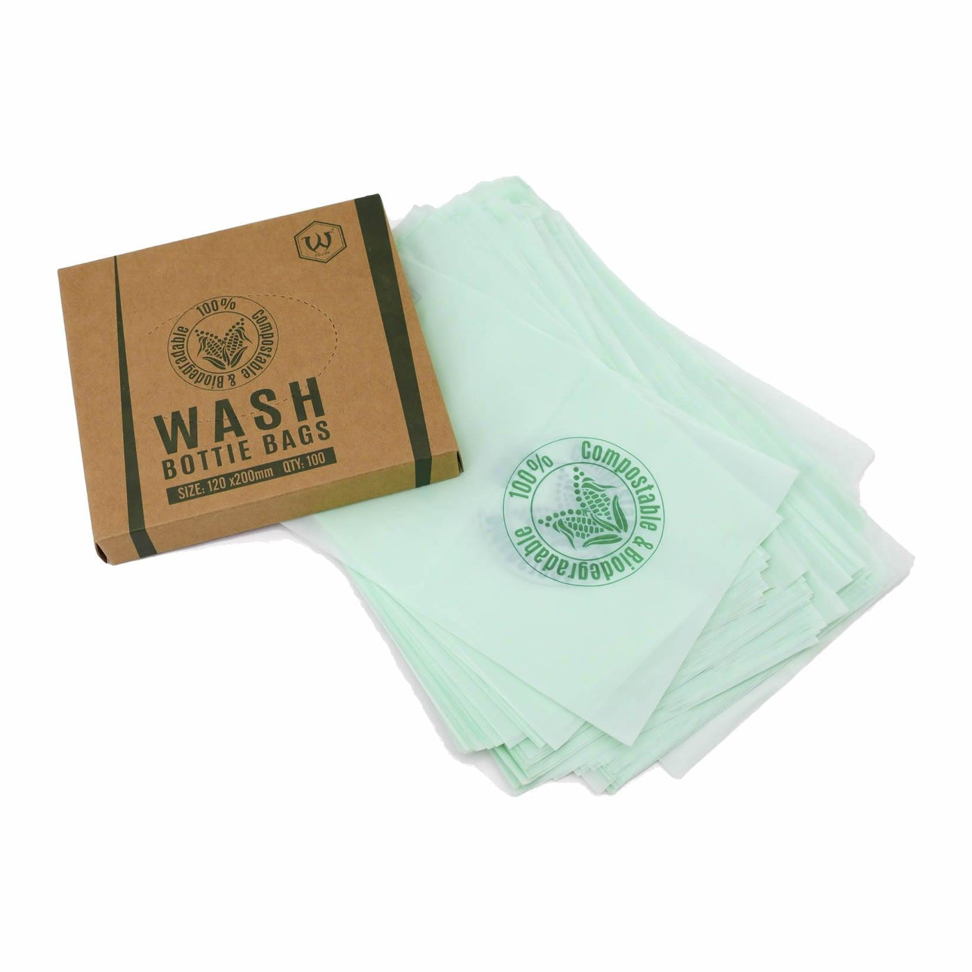Biodegradable Wash Bottle Bags - Maple Tattoo Supply