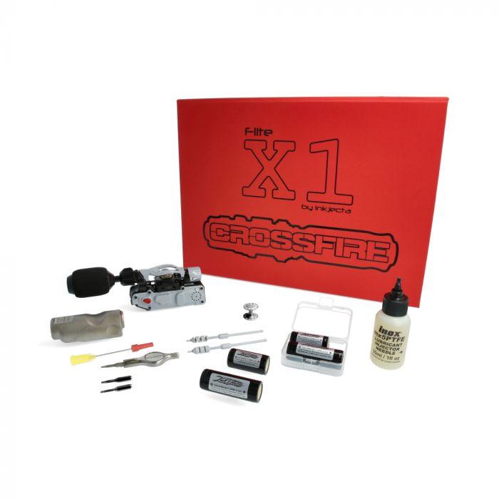 InkJecta Flite X1 Wireless Tattoo Machine — Crossfire Edition - Maple Tattoo Supply