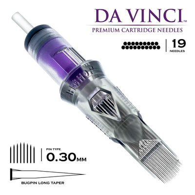 Da Vinci v2 Curved Magnum Cartridges - Maple Tattoo Supply