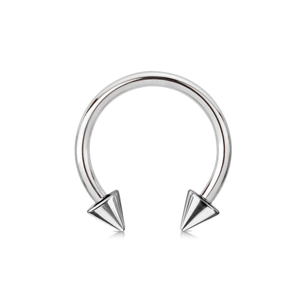 Circular Barbells with Spike - Maple Tattoo Supply