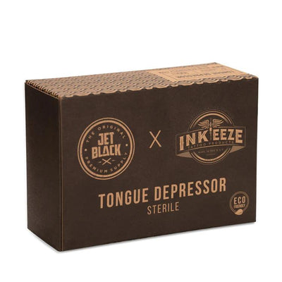 Jet Black X Inkeeze Tongue Depressors - Maple Tattoo Supply