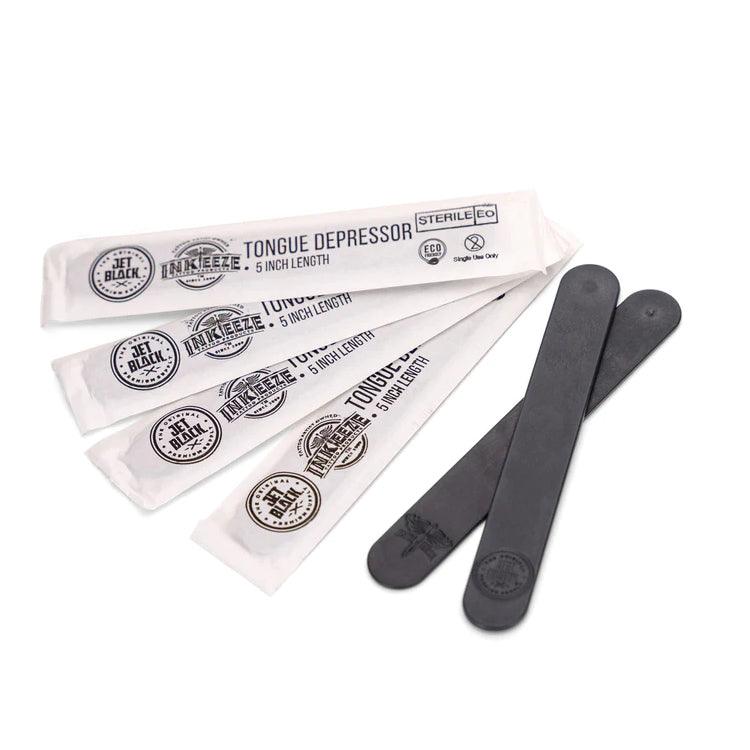 Jet Black X Inkeeze Tongue Depressors - Maple Tattoo Supply