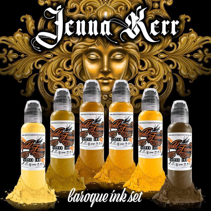 World Famous 6 Color Jenna Kerr's Baroque Color Set - Maple Tattoo Supply