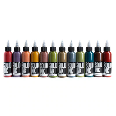 Solid Ink Opaque Earth Set 1oz - Maple Tattoo Supply