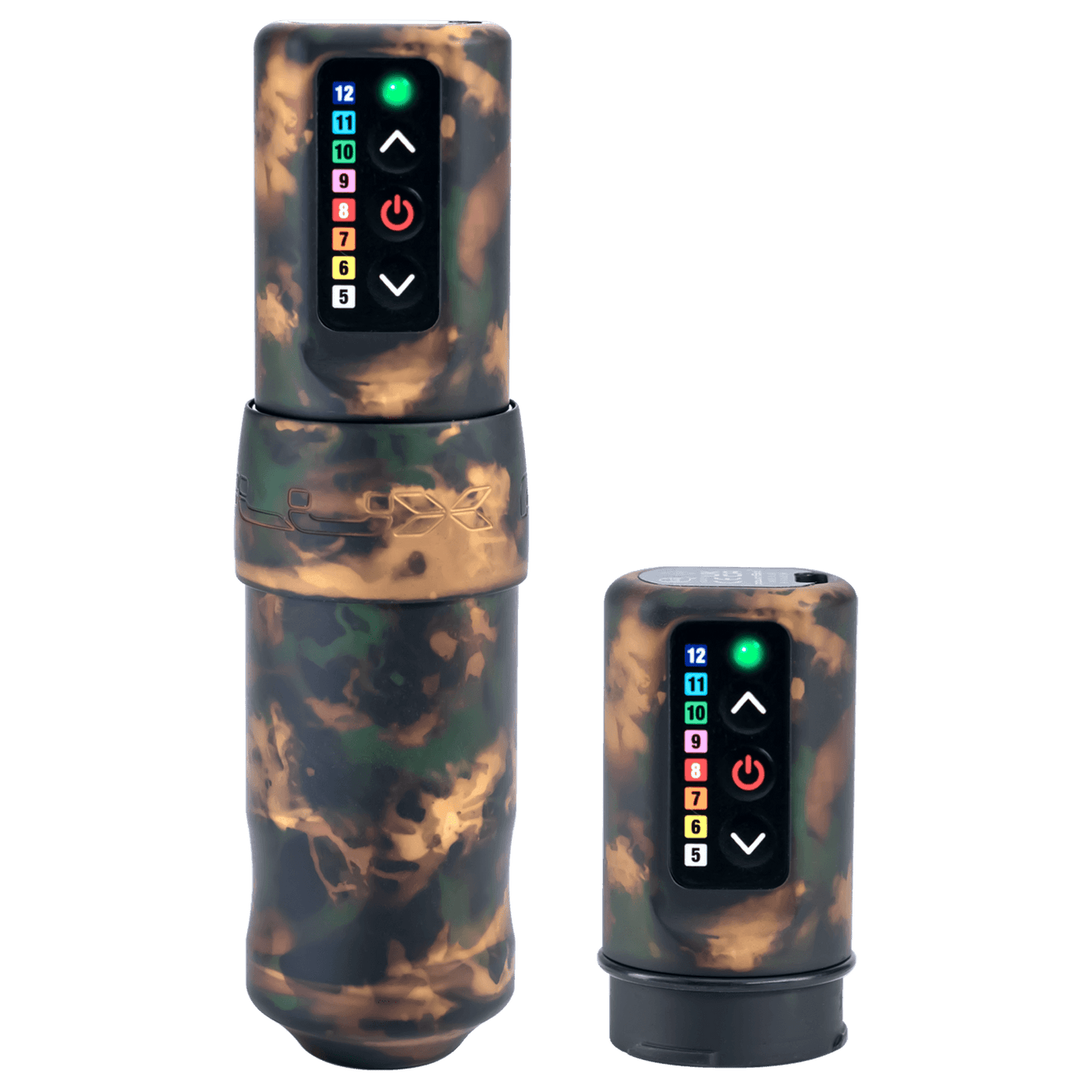 FK Irons Flux Shadow Camo With PowerBolt - Maple Tattoo Supply