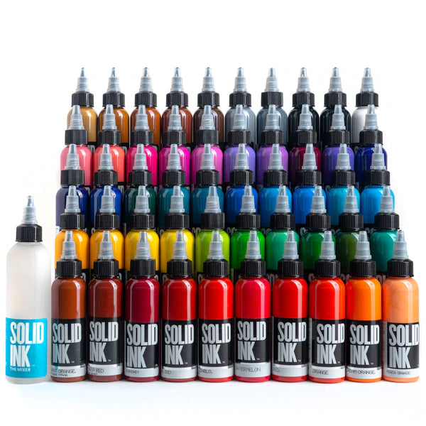 Solid Ink 50 Colors Set 1oz - Maple Tattoo Supply