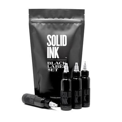 Solid Ink Black Label Grey Wash Set - Maple Tattoo Supply