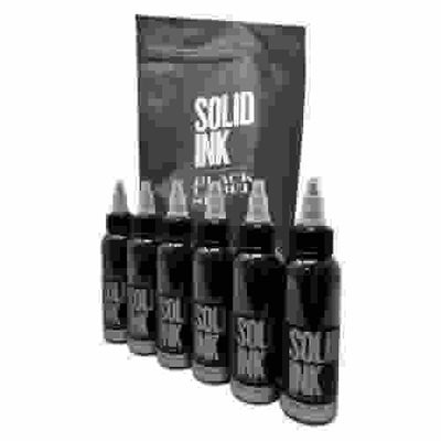 Solid Ink Grey Wash Set 6x5 - Maple Tattoo Supply