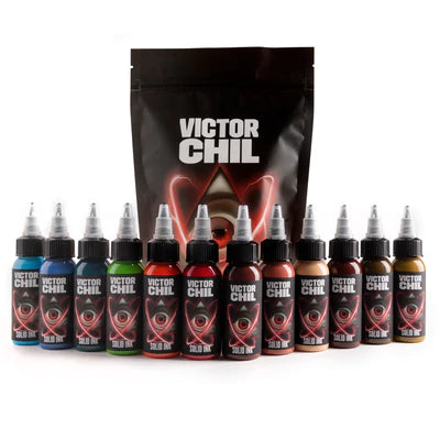 Vitalk Ink Solid Ink Victor Chil Set | 12 Signature Tattoo Inks Canada – Maple ...